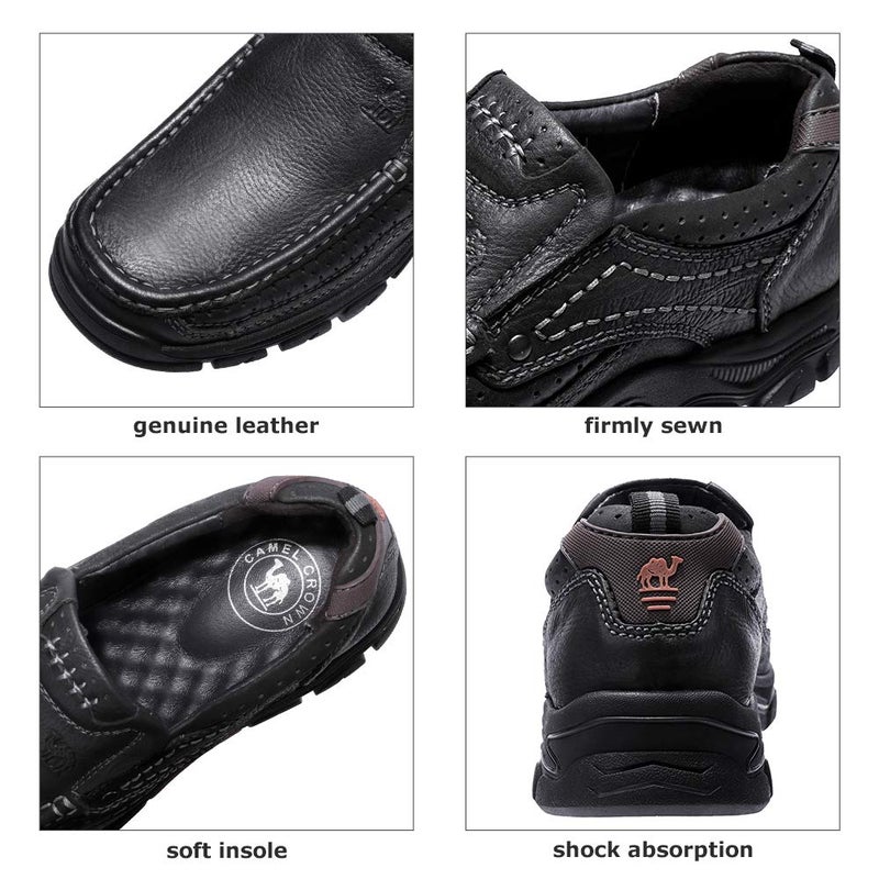 CAMEL CROWN Mens Loafers Slip On Loafer Leather Casual Walking Shoes Comfortable for Work Office Dress Outdoor - Image 4